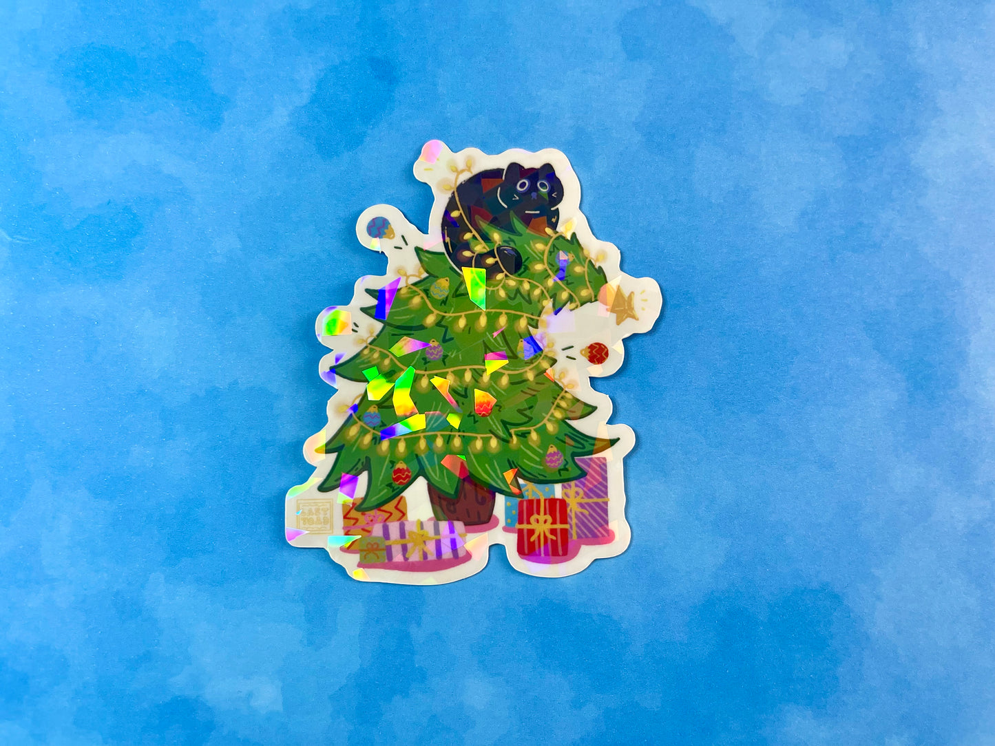 Christmas Pudge Vinyl Art Sticker