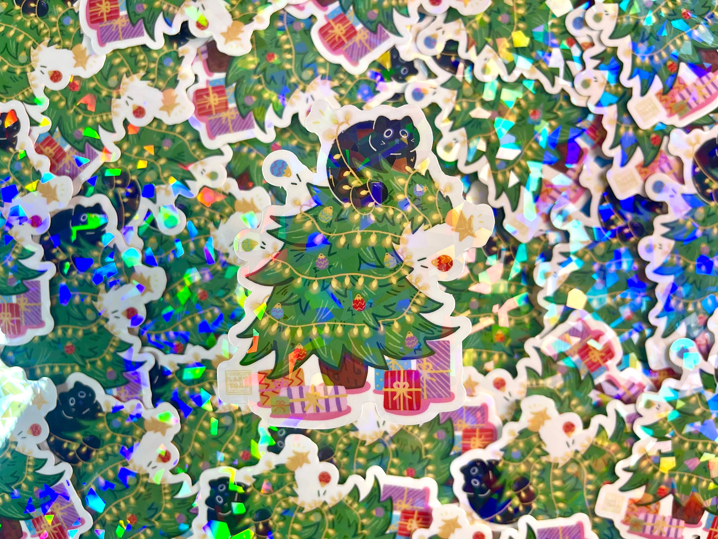 Christmas Pudge Vinyl Art Sticker