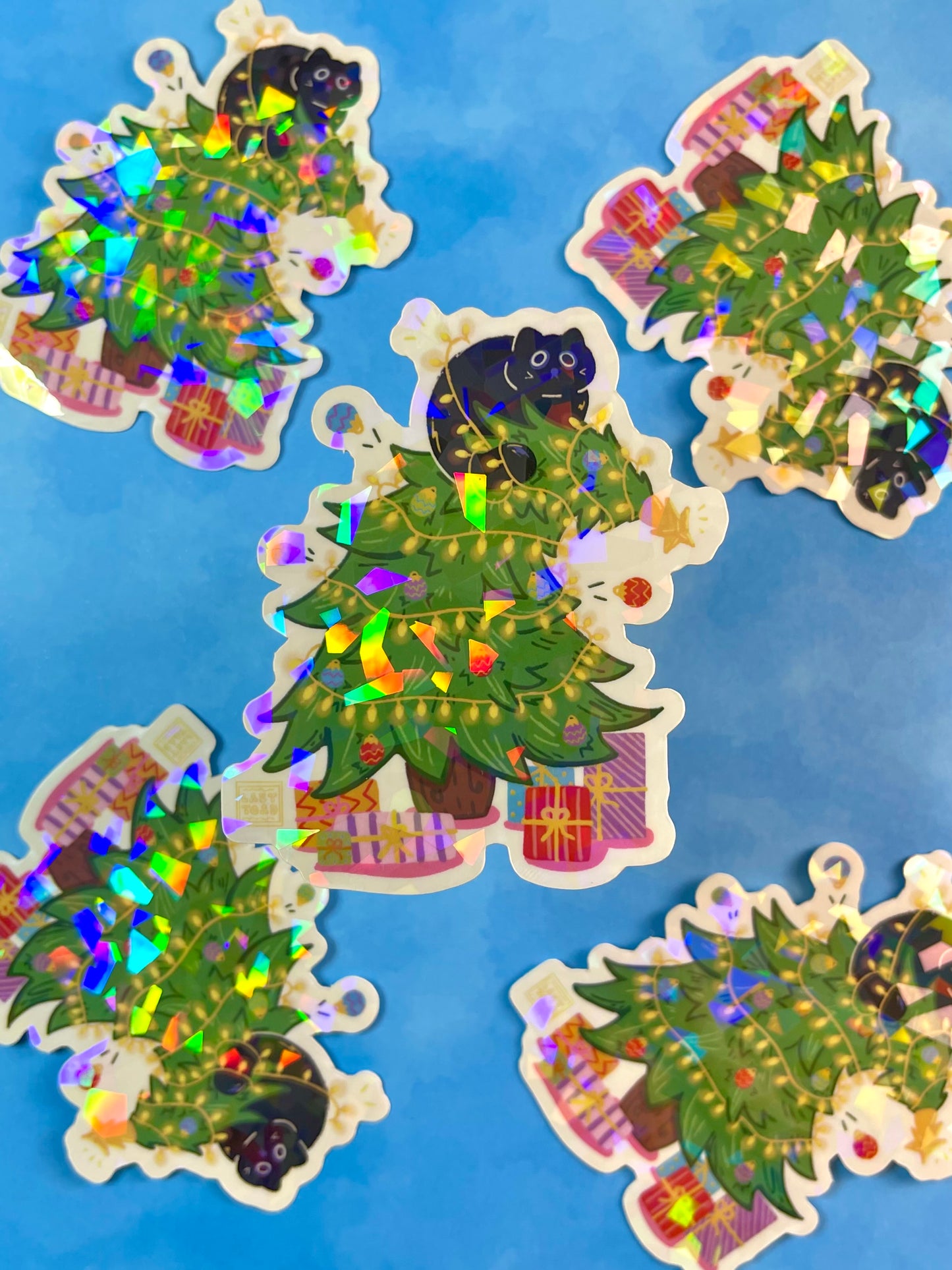 Christmas Pudge Vinyl Art Sticker