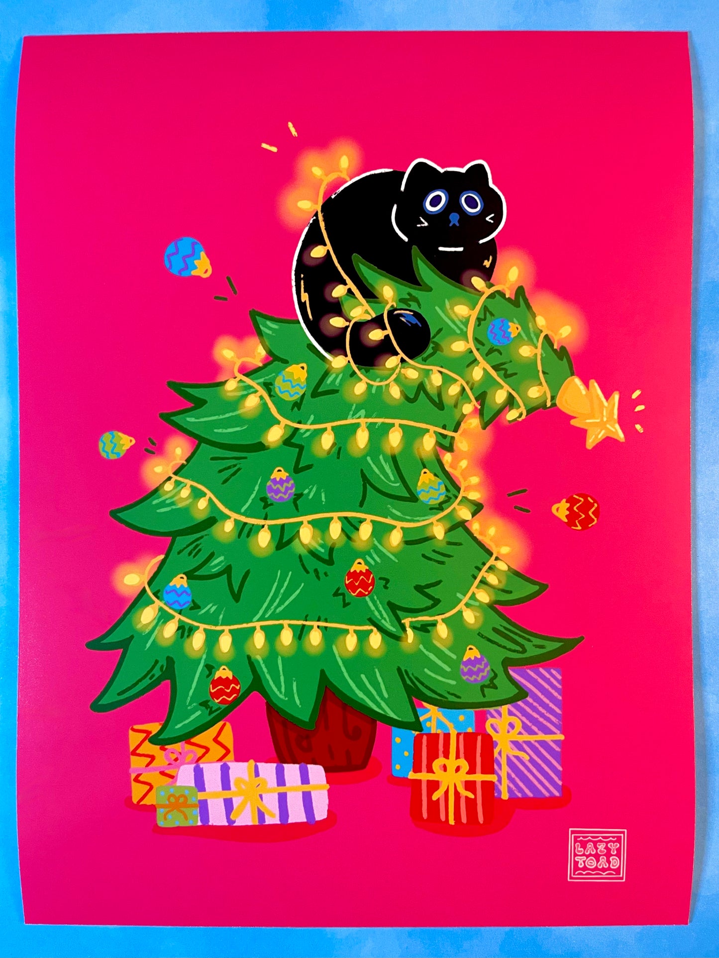 Christmas Pudge Art Print