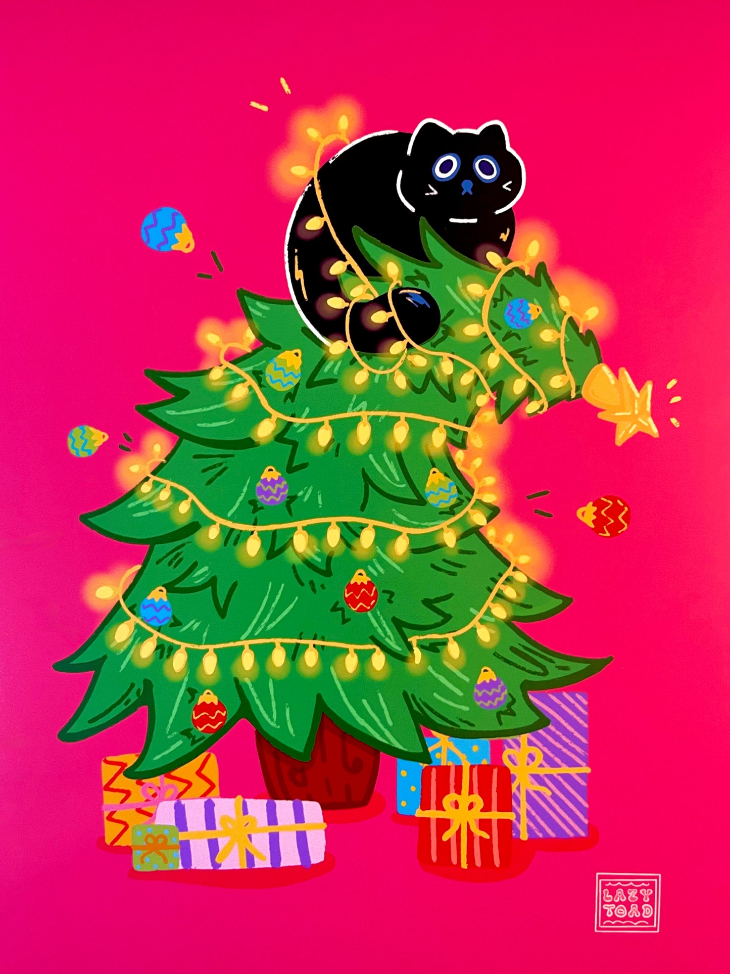 Christmas Pudge Art Print