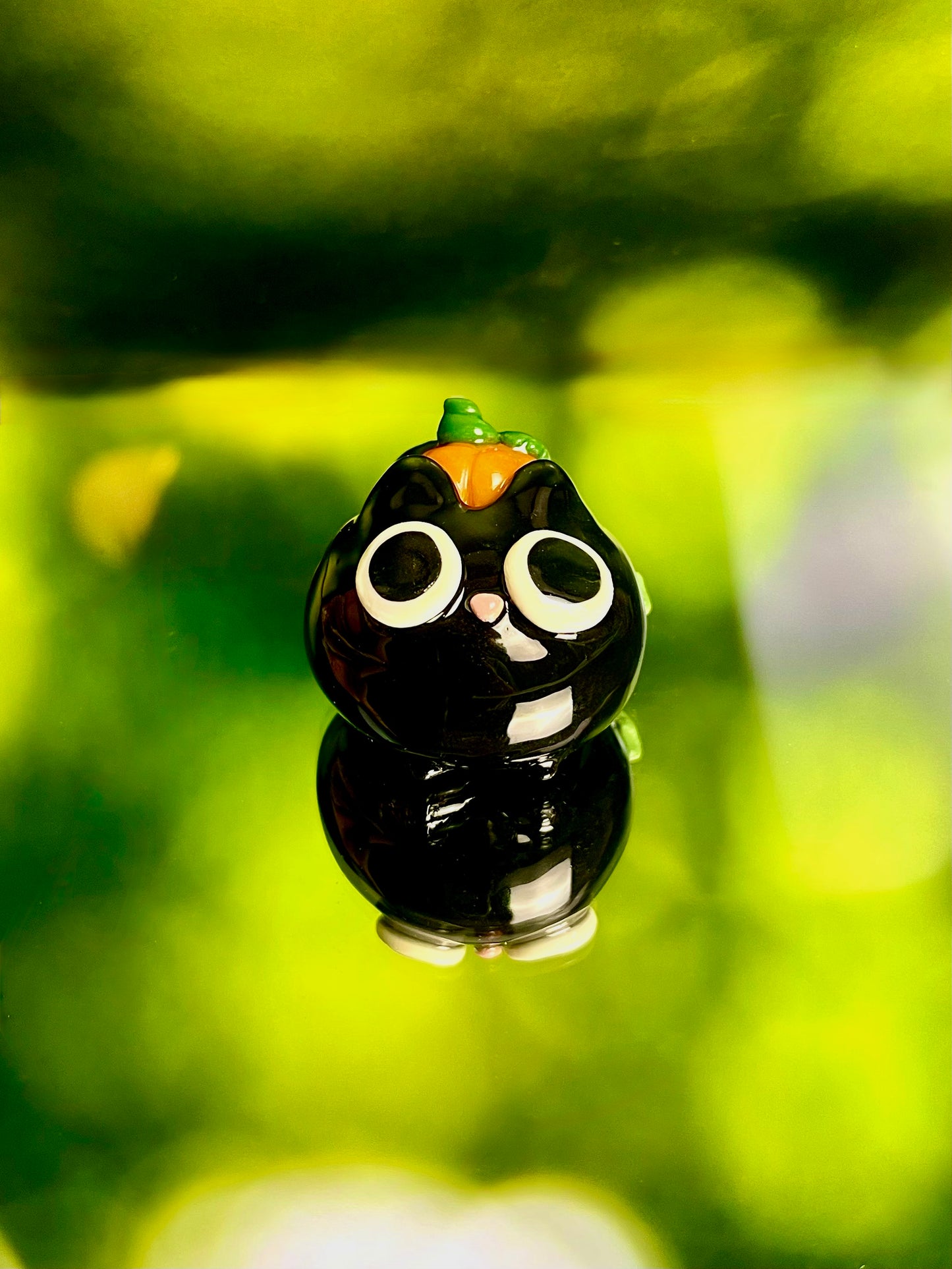 Pudge - Pumpkin Cat Desk Buddy