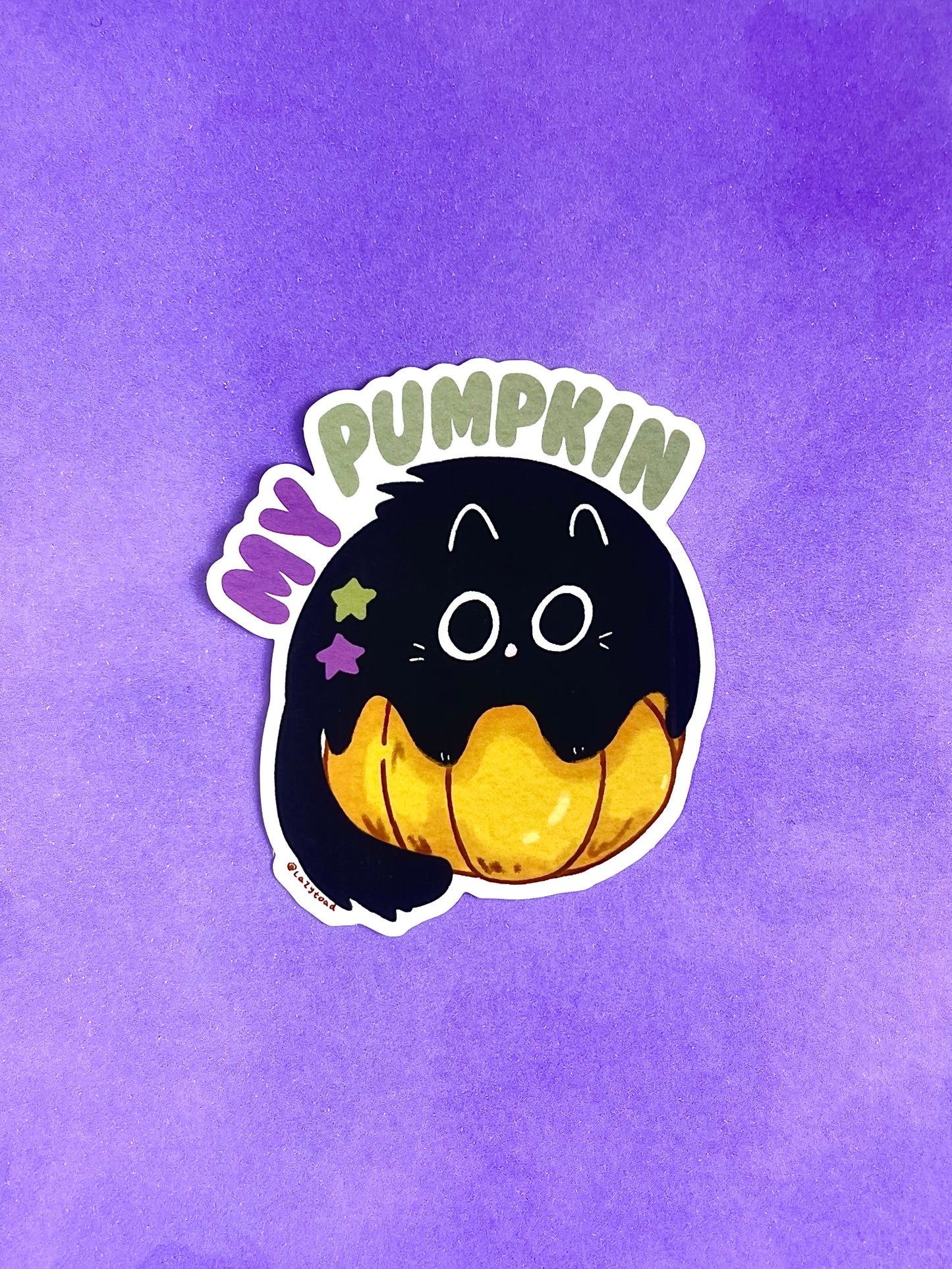Pumpkin Pudge - My Pumpkin - Art Sticker
